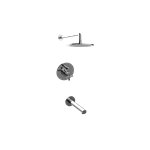 Graff G-7282-C17B Contemporary Pressure Balancing Shower Set - Rough and Trim