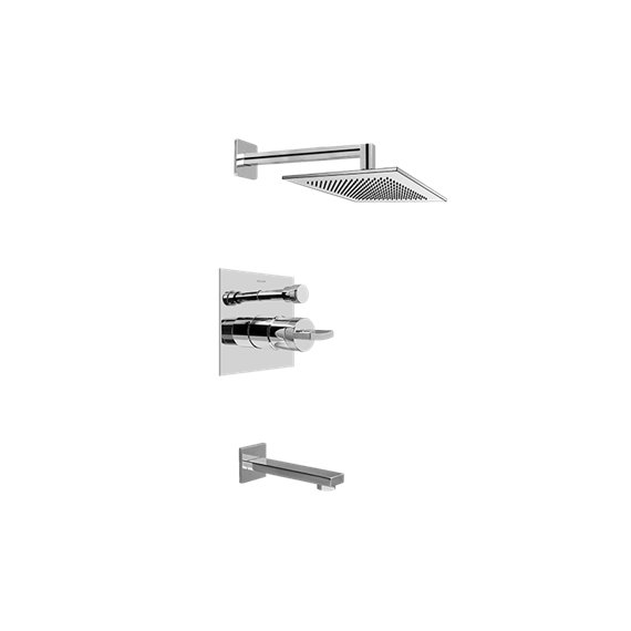 Graff G-7290-C14S Contemporary Pressure Balancing Shower Set - Rough and Trim