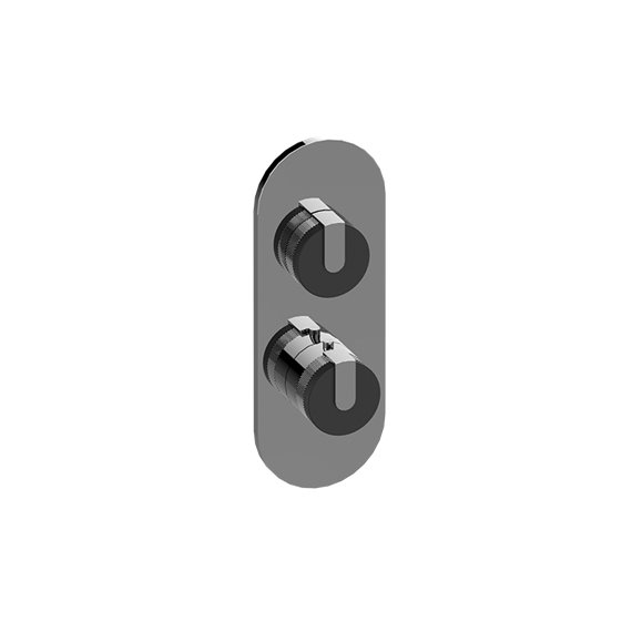 Graff G-8026-T M-Series Round 2-Hole Trim Plate with MOD+ Handles - Vertical Installation