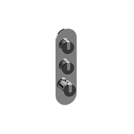 Graff G-8033-T M-Series Round 3-Hole Trim Plate with MOD+ Handles - Vertical Installation