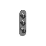 Graff G-8033-T M-Series Round 3-Hole Trim Plate with MOD+ Handles - Vertical Installation