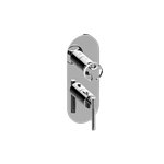 Graff G-8047-LM57C19-T M-Series Round 2-Hole Trim Plate with Harley Handles - Vertical Installation