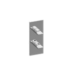 Graff G-8048-C14E0-T M-Series Square Thermostatic 2-Hole Trim Plate with Targa/Sade Handle - Trim Only 