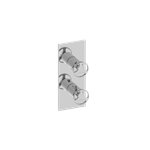 Graff G-8048-C19E0-T M-Series Square 2-Hole Trim Plate with Harley Handles - Vertical Installation