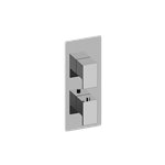 Graff G-8048-LM31E0-T M-Series Square Thermostatic 2-Hole Trim Plate with Solar Handle - Trim Only 