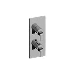 Graff G-8048-LM40E0-T M-Series Square Thermostatic 2-Hole Trim Plate with Immersion Handle - Trim Only 