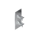 Graff G-8049-C15E0-T M-Series Finezza UNO 2-Hole Trim Plate with Cross Handles - Vertical Installation