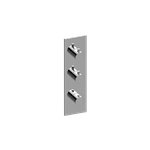 Graff G-8057-RH0-T M-Series Square Thermostatic 3-Hole Trim Plate and Handle - Trim Only 