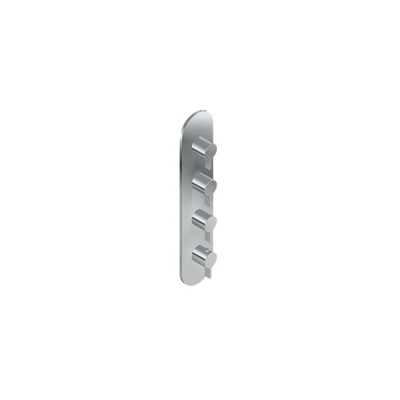 Graff G-8058-LM46E0-T M-Series Round 4-Hole Trim Plate with Terra Handles - Vertical Installation