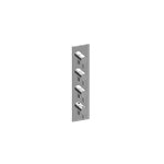 Graff G-8059-LM46E0-T M-Series Square 4-Hole Trim Plate with Terra Handles - Vertical Installation