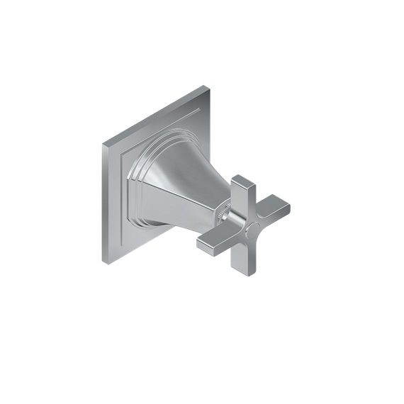 Graff G-8073-C15E1-T M-Series Finezza UNO 2-Way Diverter Trim Plate with Cross Handle 