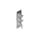 Graff G-8078-1L2C-T M-Series Finezza UNO 3-Hole Trim Plate with Finezza Handles - Vertical Installation