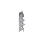 Graff G-8079-2L2C-T M-Series Finezza UNO 4-Hole Trim Plate with Finezza Handles - Vertical Installation