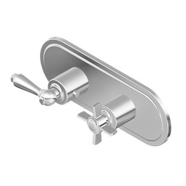 Graff G-8086H-LM48C16-T M-Series Camden 2-Hole Trim Plate with Camden Handles - Horizontal Installation