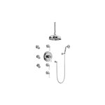 Graff GA1.221B-LC1S Adley Thermostatic Set with Body Sprays and Handshower - Rough and Trim