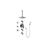 Graff GB1.131A-LM45S Contemporary Round Thermostatic Set with Body Sprays and Handshower 