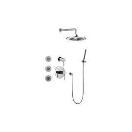 Graff GB5.122A-LM37S Full Thermostatic Shower System with Transfer Valve - Rough and Trim