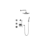 Graff GB5.122A-LM37S Full Thermostatic Shower System with Transfer Valve - Rough and Trim