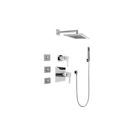 Graff GC5.122A-LM38S Full Thermostatic Shower System with Transfer Valve - Rough and Trim