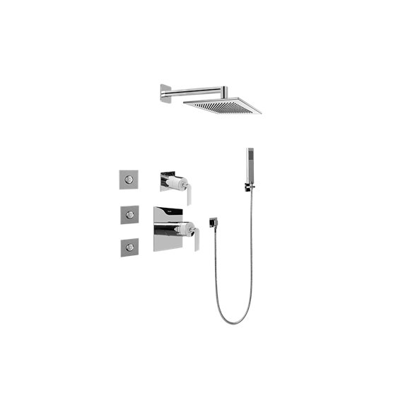 Graff GC5.122A-LM40S Full Thermostatic Shower System with Transfer Valve - Rough and Trim