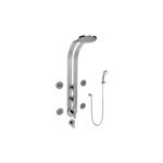 Graff GD1.130A-LM42S Round Thermostatic Ski Shower Set with Body Sprays and Handspray - Rough and Trim