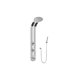 Graff GD2.020A-LM37S Round Thermostatic Ski Shower Set with Handspray - Rough and Trim