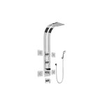 Graff GE1.130A-LM38S Square Thermostatic Ski Shower Set with Body Sprays and Handshowers - Rough and Trim