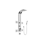 Graff GE1.130A-LM39S Square Thermostatic Ski Shower Set with Body Sprays and Handshowers - Rough and Trim