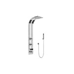 Graff GE2.020A-LM38S Square Thermostatic Ski Shower Set with Handshowers - Trim and Rough