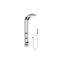 Graff GE2.020A-LM38S-T Square Thermostatic Ski Shower Set with Handshowers - Trim Only