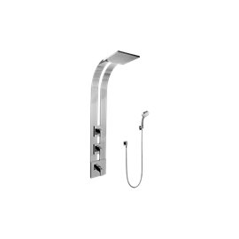 Graff GE2.030A-LM31S Square Thermostatic Ski Shower Set with Handshowers - Rough and Trim