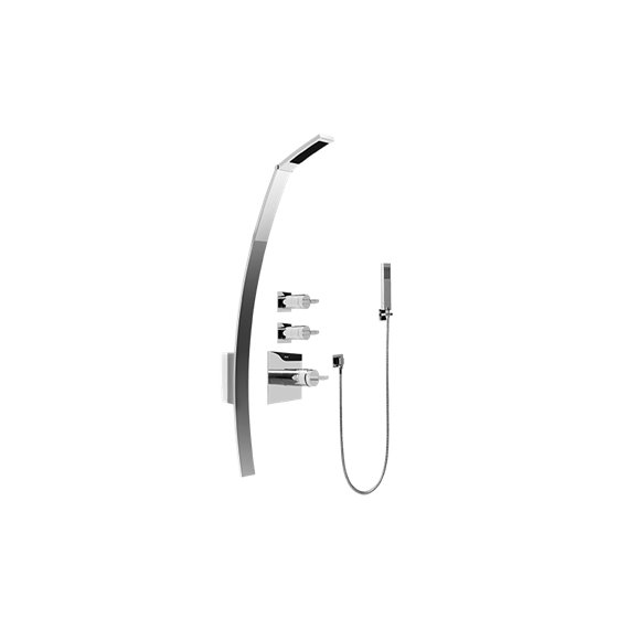 Graff GF2.020A-C14S-T Luna Thermostatic Shower Set with Handshower - Trim Only