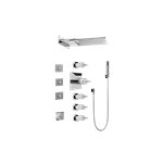 Graff GH1.124A-C14S-T Full Square LED Thermostatic Shower System - Trim