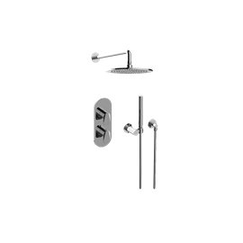 Graff GL2.022WD-LM59E0-T M-Series Thermostatic Shower System - Shower with Handshower - Trim Only 