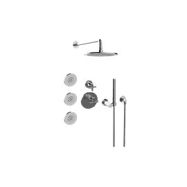 Graff GL2.122SG-C17E0 M-Series Full Thermostatic Shower System with Diverter Valve - Rough and Trim 