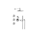 Graff GL2.122SG-C19E0 M-Series Full Thermostatic Shower System with Diverter Valve - Rough and Trim 