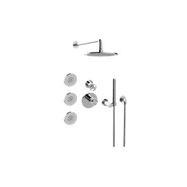Graff GL2.122SG-C19E0-T M-Series Full Thermostatic Shower System with Diverter Valve - Trim Only 
