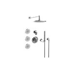 Graff GL2.122SG-LM58E0-T M-Series Full Thermostatic Shower System with Diverter Valve - Trim Only 