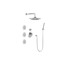 Graff GL2.122SG-RH0 M-Series Full Thermostatic Shower System with Diverter Valve - Rough and Trim 
