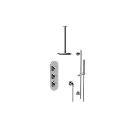 Graff GL3.011WB-LM42E0-T M-Series Thermostatic Shower System Shower with Handshower - Trim Only 