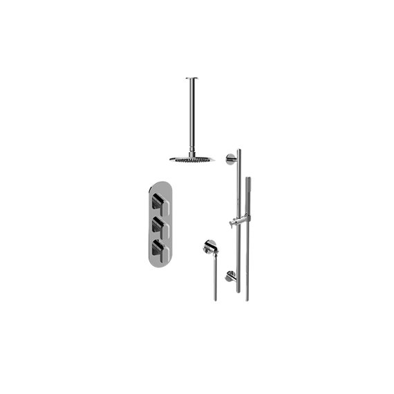 Graff GL3.011WB-LM58E0 M-Series Thermostatic Shower System Shower with Handshower - Rough and Trim 