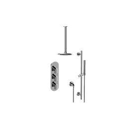 Graff GL3.011WB-LM58E0-T M-Series Thermostatic Shower System Shower with Handshower - Trim Only 