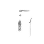 Graff GL3.029WT-LM44E0 M-Series Thermostatic Set with Ametis Ring, Handshower and Diverter Valve - Rough and Trim