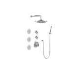 Graff GL3.112SH-LM44E0 M-Series Full Thermostatic Shower System - Rough and Trim 