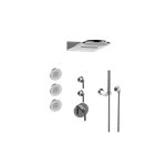 Graff GL3.123SE-LM57E0-T Full Round Thermostatic Shower System - Trim