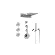 Graff GL3.124SE-LM44E0-T Full Round LED Thermostatic Shower System - Trim