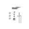 Graff GL3.124SE-LM45E0-T Full Round LED Thermostatic Shower System - Trim