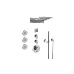 Graff GL3.124SE-LM45E0-T Full Round LED Thermostatic Shower System - Trim