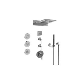 Graff GL3.124SE-LM57E0 Full Round LED Thermostatic Shower System