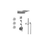Graff GL3.124SE-LM57E0 Full Round LED Thermostatic Shower System